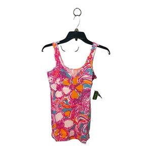 New Lilly Pulitzer Sz Small Tabbie Tank Top Shirt V Neck Feeling Tanked